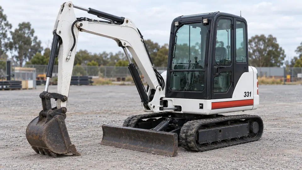 Bobcat 331 mini excavator model reference, not the seller's actual machine
